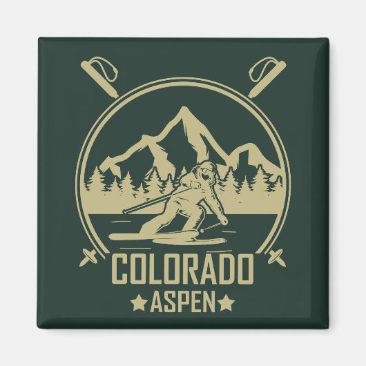 《植物》アスペンコロラドスキー マグネット (正面)