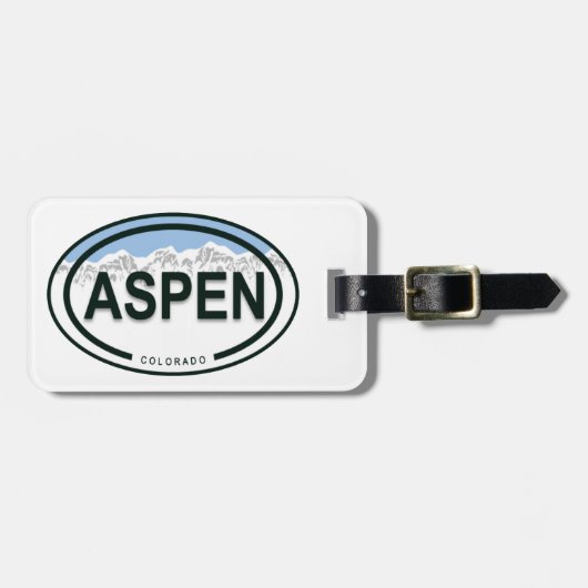 《植物》アスペンコロラドマウンテンラベルラゲージタグ ラゲッジタグ (正面横)