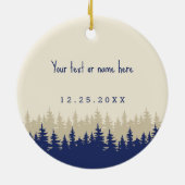 《植物》アスペンコロラドレトロサンセットキャンピングデミダーズ セラミックオーナメント (裏面)