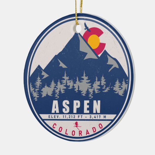 《植物》アスペンコロラドレトロサンセットデミディーズ80s セラミックオーナメント (左)