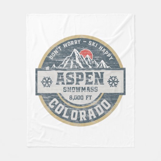 《植物》アスペンコロラドロッキーマウンテンズティーハイキングキャンプ フリースブランケット (正面)