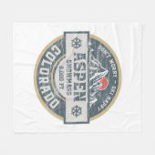 《植物》アスペンコロラドロッキーマウンテンズティーハイキングキャンプ フリースブランケット (正面(横))