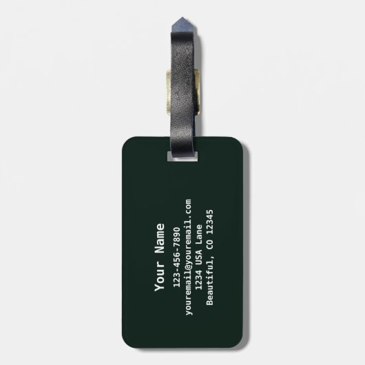 《植物》アスペンコロラドロッキーマウンテン ラゲッジタグ (裏面縦)