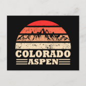 《植物》アスペンコロラドヴィンテージスキー シーズンポストカード (正面)