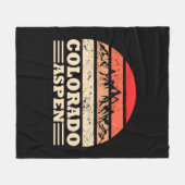 《植物》アスペンコロラドヴィンテージスキー フリースブランケット (正面(横))