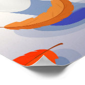 《植物》アスペンコロラドヴィンテージスタイルスキーポスター。 ポスター (角)