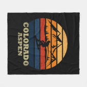 《植物》アスペンコロラドヴィンテージスノーボーダー フリースブランケット (正面(横))