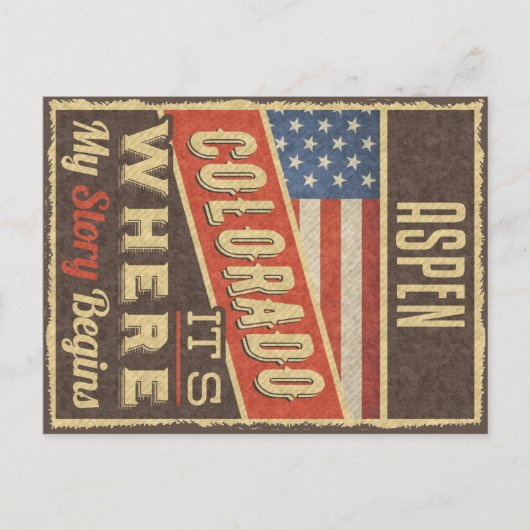 《植物》アスペンコロラド ポストカード (正面)