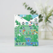 《植物》アスペンコロラド ポストカード (スタンド正面)