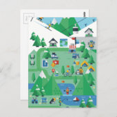 《植物》アスペンコロラド ポストカード (正面/裏面)