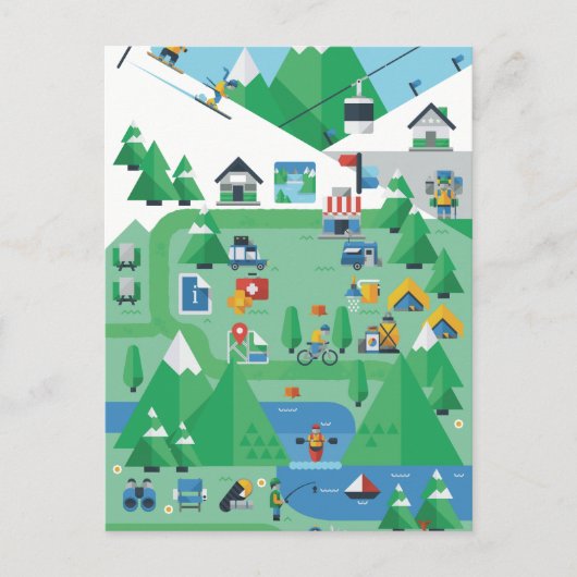 《植物》アスペンコロラド ポストカード (正面)