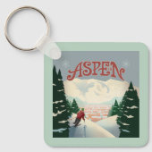 《植物》アスペンスキーヤー |コロラド キーホルダー (正面)