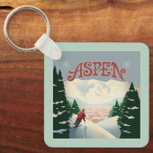 《植物》アスペンスキーヤー |コロラド キーホルダー (正面)