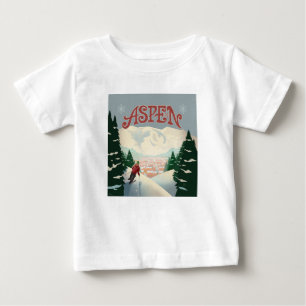 《植物》アスペンスキーヤー コロラド ベビーTシャツ