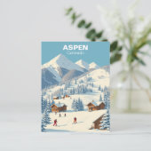 《植物》アスペンスキー，コロラドヴィンテージトラベル ポストカード (スタンド正面)