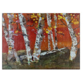 《植物》アスペンセレニティガラス切断板 カッティングボード (正面)