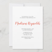 《植物》アスペンツリーズインコロラド誕生日招待状 (裏面)