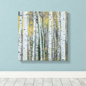 《植物》アスペンツリートランク |コロラド州,《植物》アスペン キャンバスプリント (インサイチュ (ウッドフロア))