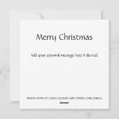 《植物》アスペンツリーホリデイまたは情熱グリーティングカード シーズンカード (裏面)