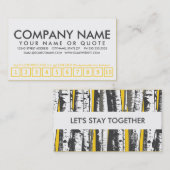 《植物》アスペンツリーロイヤリティパンチカード ロイヤリティカード (正面/裏面)