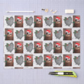 《植物》アスペンツリー素朴ウッドハートファミリーフォトクリスマスWra 薄葉紙 (クラフト)