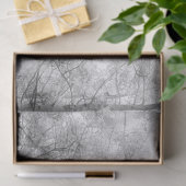 《植物》アスペンツリー – 白黒 薄葉紙 (ギフト)