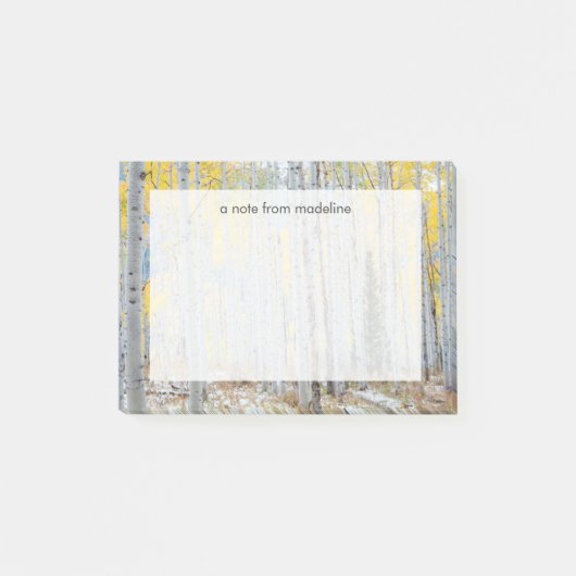 《植物》アスペンフォレストイン秋 ポストイット (正面)