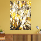 《植物》アスペンフォレスト抽象芸術 キャンバスプリント (インサイチュ (リビング))