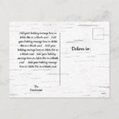 《植物》アスペンマスを望むReely Fly Fishmasクリスマス シーズンポストカード (裏面)