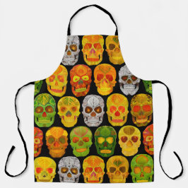 《植物》アスペンリーフスカルシームレスパターン2018 エプロン