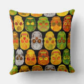 《植物》アスペンリーフスカルシームレスパターン2018 クッション (裏面)