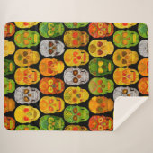 《植物》アスペンリーフスカルシームレスパターン2018 シェルパブランケット (正面(横))