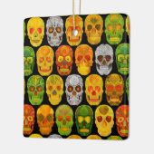 《植物》アスペンリーフスカルシームレスパターン2018 セラミックオーナメント (左)