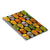 《植物》アスペンリーフスカルシームレスパターン2018 ノートブック (右側)