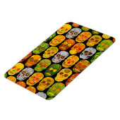 《植物》アスペンリーフスカルシームレスパターン2018 マグネット (左側)