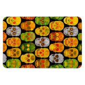 《植物》アスペンリーフスカルシームレスパターン2018 マグネット (横)