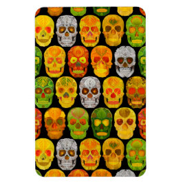 《植物》アスペンリーフスカルシームレスパターン2018 マグネット