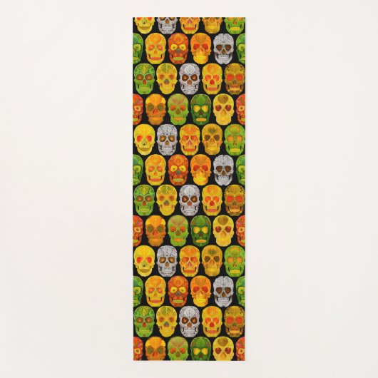 《植物》アスペンリーフスカルシームレスパターン2018 ヨガマット (正面)