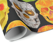 《植物》アスペンリーフスカルシームレスパターン2018 ラッピングペーパー (ロールコーナー)