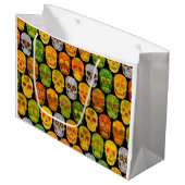 《植物》アスペンリーフスカルシームレスパターン2018 ラージペーパーバッグ (正面アングル)