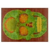 《植物》アスペンリーフスカル10 カッティングボード (正面)