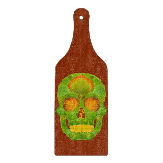 《植物》アスペンリーフスカル10 カッティングボード (正面)