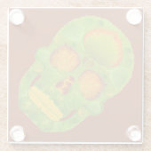 《植物》アスペンリーフスカル10 ガラスコースター (裏面)