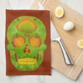 《植物》アスペンリーフスカル10 キッチンタオル (四つ折り)