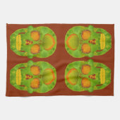 《植物》アスペンリーフスカル10 キッチンタオル (横)