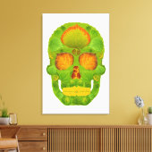 《植物》アスペンリーフスカル10 キャンバスプリント (インサイチュ (リビング))