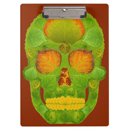 《植物》アスペンリーフスカル10 クリップボード (正面)