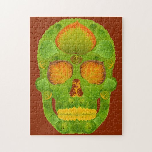 《植物》アスペンリーフスカル10 ジグソーパズル (縦)