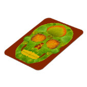 《植物》アスペンリーフスカル10 マグネット (左側)