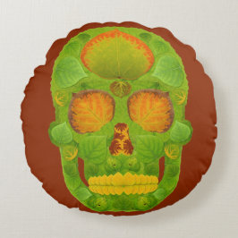 《植物》アスペンリーフスカル10 ラウンドクッション